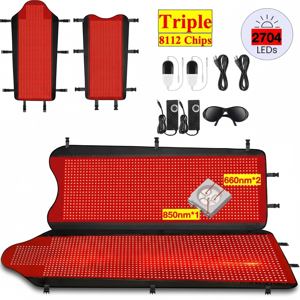 Red Light Therapy Mat Full Body - Alfombrilla de Terapia de Luz Roja,