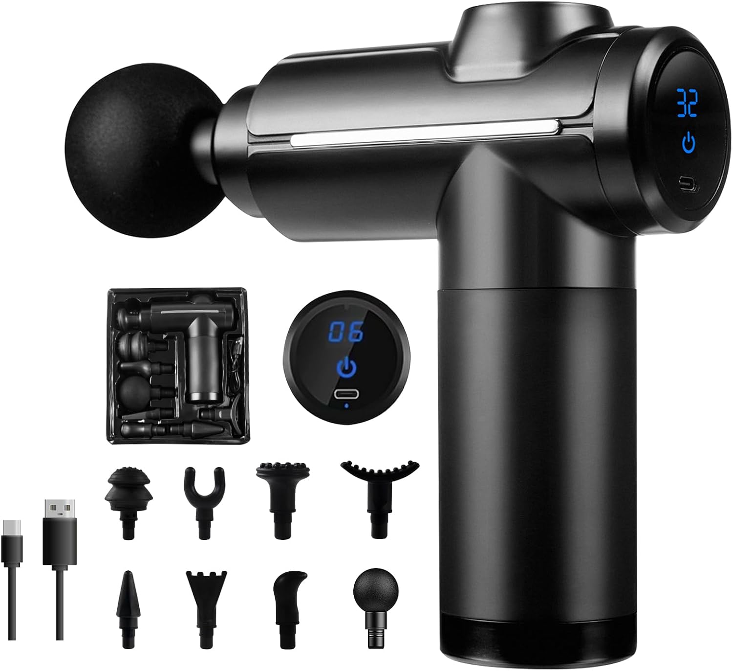 Massage Gun Percussion Deep Tissue - Pistola de masaje Masajeador de percusión