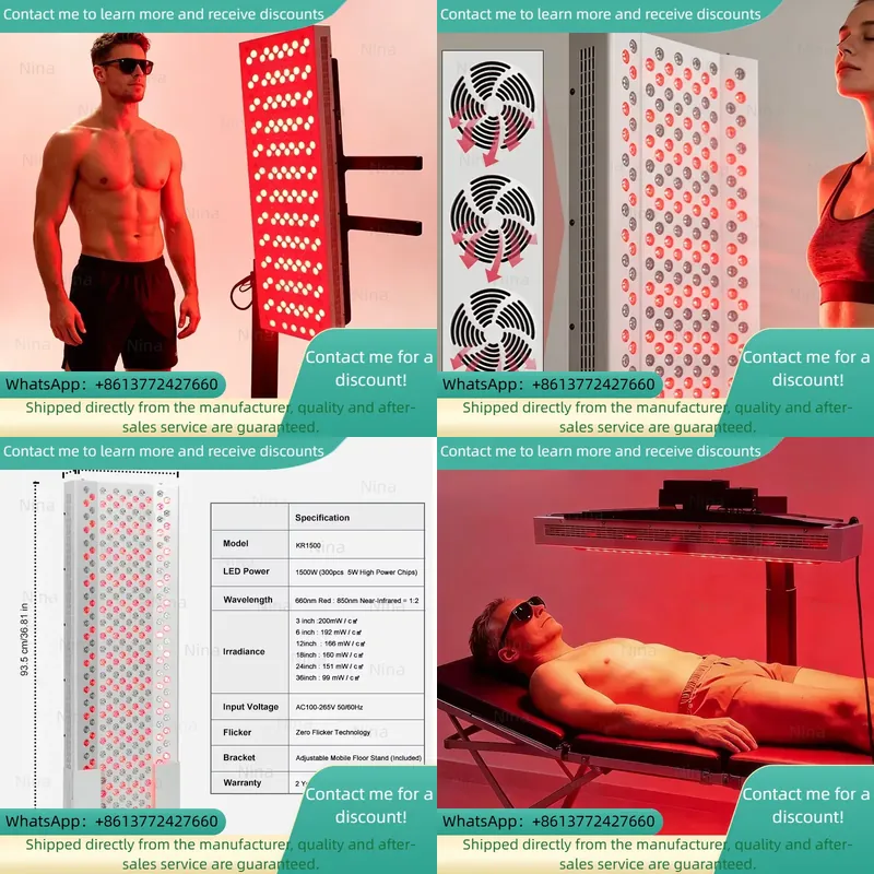 Red Light Therapy Panel 1500W - Panel de Terapia de Luz Roja