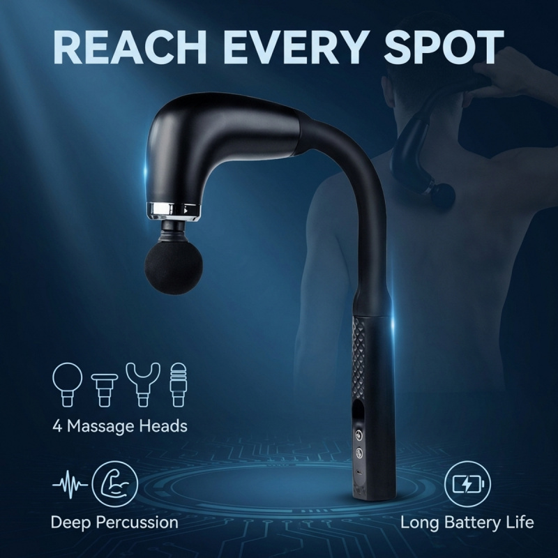 Massage Gun Percussion Deep Tissue - Pistola de Masaje Muscular Eléctrica con