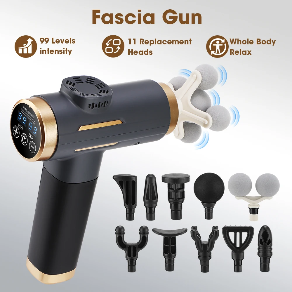 Massage Gun Percussion Deep Tissue - Pistola de Masaje Eléctrica de 24W,