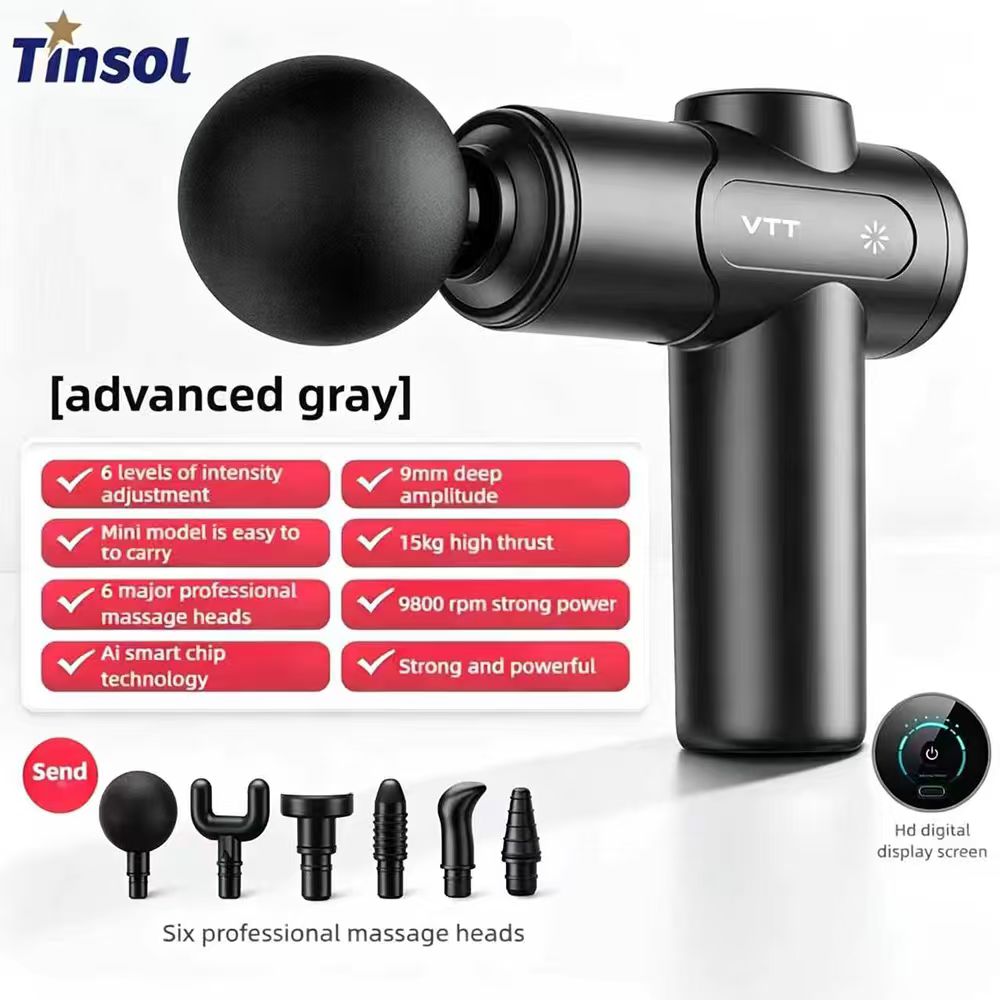 Massage Gun Percussion Deep Tissue - Pistola de Masaje Fascial Eléctrica TINSOL,