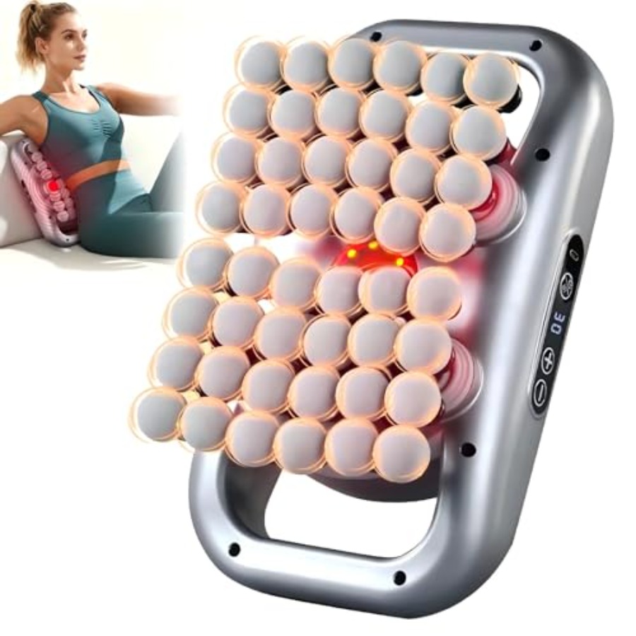 Massage Gun Percussion Deep Tissue - Pistola de Masaje de 48 Cabezales,