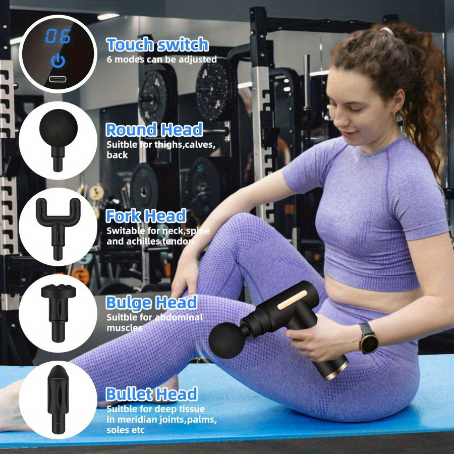 Mini Pistola de Masaje Fascial - Massage Gun Percussion Deep Tissue reseña y precio