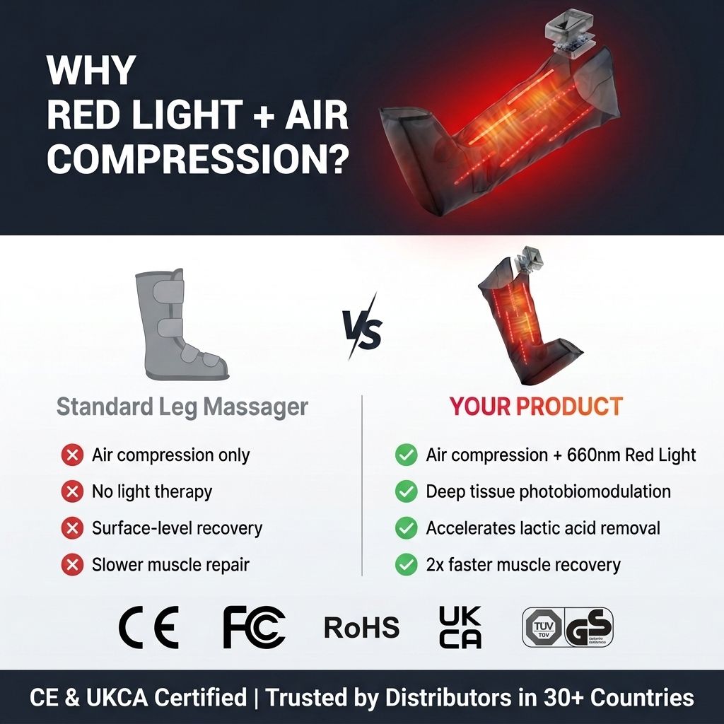 Masajeador de Piernas con Comp - Compression Boots Recovery reseña y precio