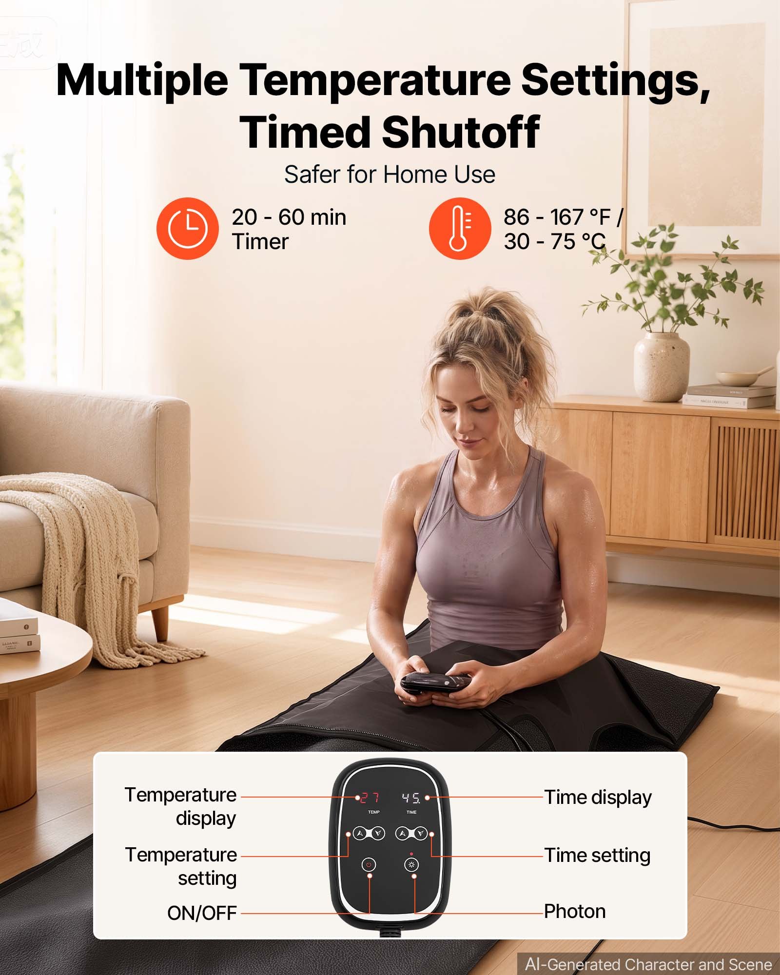 Manta de sauna infrarroja con  - Infrared Sauna Blanket Portable reseña y precio