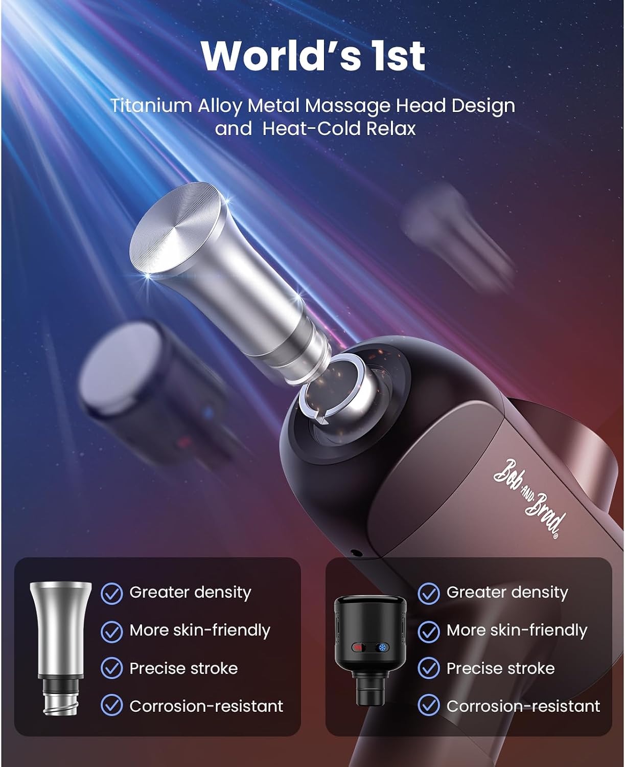 Pistola de Masaje BOB AND BRAD - Massage Gun Percussion Deep Tissue reseña y precio