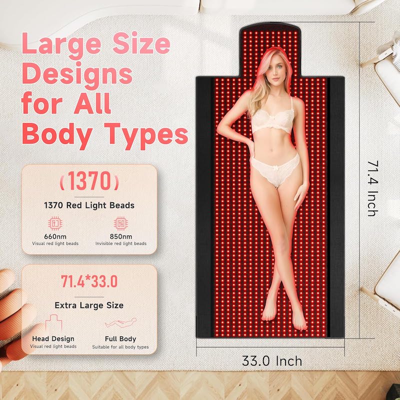Alfombrilla de Terapia de Luz  - Red Light Therapy Mat Full Body reseña y precio