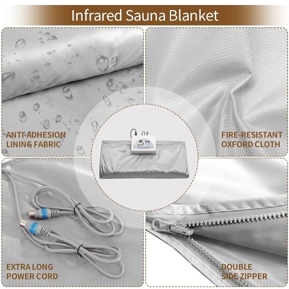 Manta de Sauna de Doble Contro - Infrared Sauna Blanket Portable reseña y precio