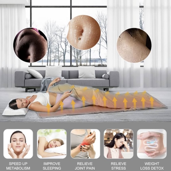 Manta de Sauna de Doble Contro - Infrared Sauna Blanket Portable reseña y precio