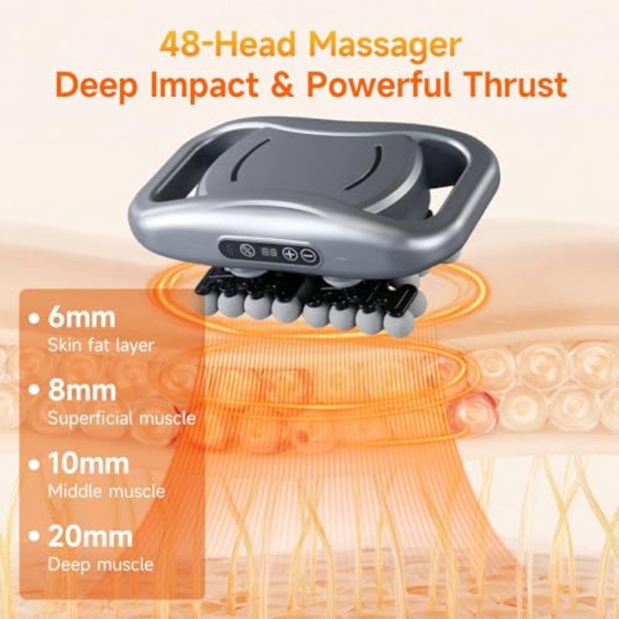 Pistola de Masaje de 48 Cabeza - Massage Gun Percussion Deep Tissue reseña y precio