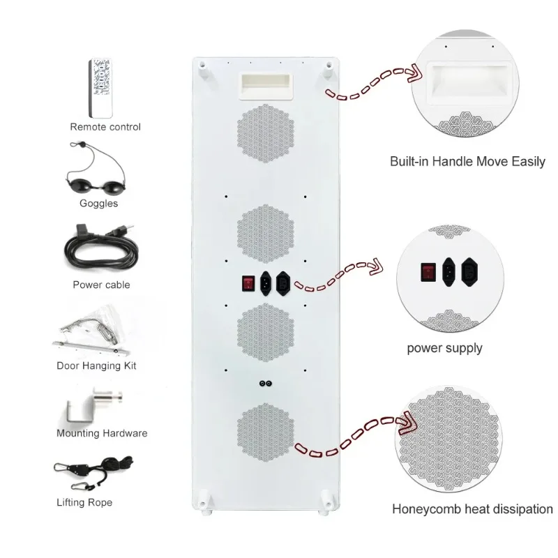 Panel LED de infrarrojo cercan - Red Light Therapy Panel 1500W reseña y precio