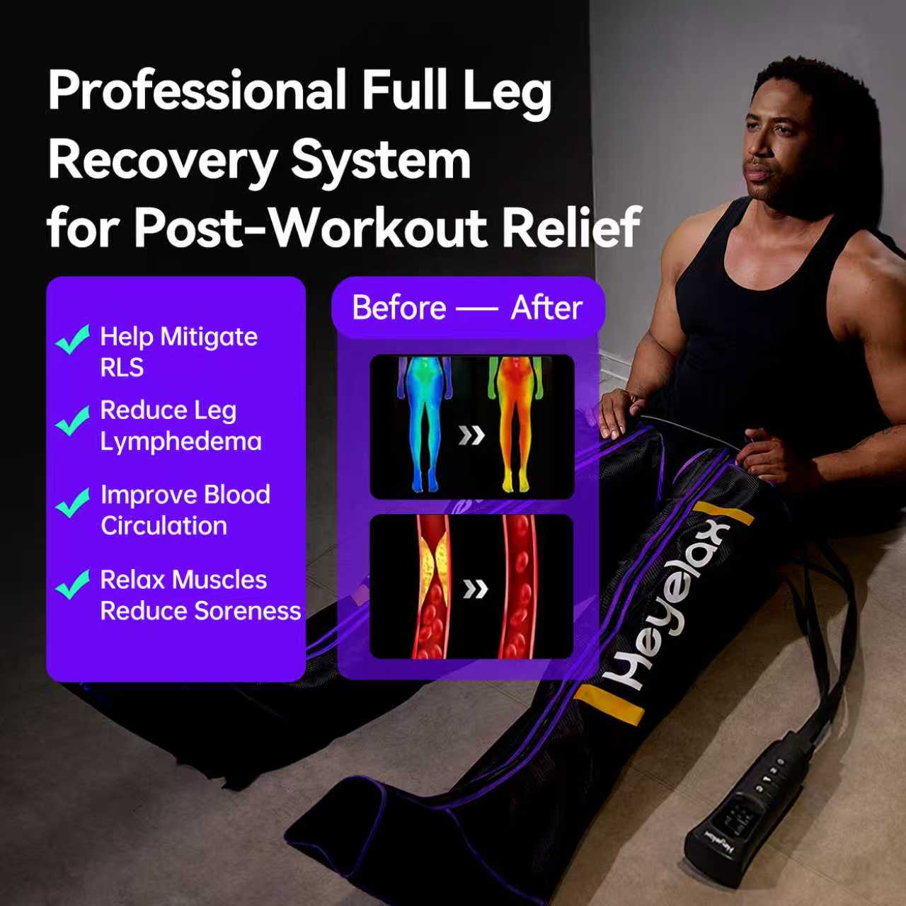Masajeador de Piernas por Comp - Compression Boots Recovery reseña y precio